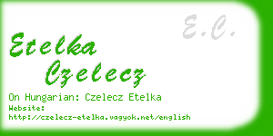etelka czelecz business card